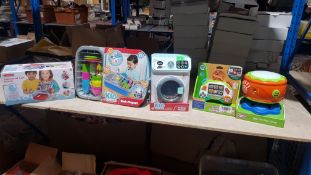 (R9I) Toys. 5 Items. 1 X Little Tikes Spin N Play Drum. 1 X Leap Frog Level Up & Learn Controller