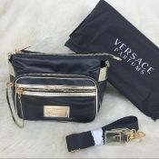 New - genuine versace parfums bag with attachable strap