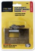 90mm high security straight shackle padlocks