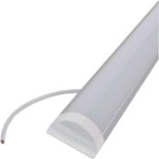 4 x led batten ceiling light 18w 60cm 2ft 3000k