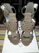 Spot on lt. brown high heels uk6