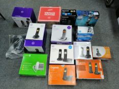 BT Panasonic Philips Gigaset Geemarc Phones - 25 Items - RRP £640 - BOX101