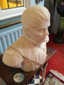 Finely Carved Marble Bust of Napoleon