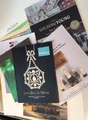 Eight Antique Sales Catalogues Covering Jewellery, Silver, Carpets, Fine art, Antique, Prints etc,