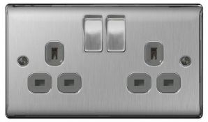12 x BG 2 Gang 2 Way Raised Switch - Polished Chrome Total RRP £120