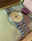 Gents Rolex Datejust 16233 IMMACULATE 18k Gold & S/Steel
