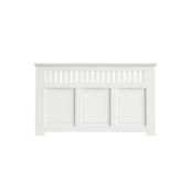 (R3G) 1 X Winter Brown Wilton Radiator Cabinet Smooth White Finish.
