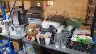 (R15B) Household. Mixed Lot To Include 5 Piece Kitchen Storage Set, Mixed Mugs / Cups. & 5 Piece