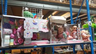 (R1K) Toys. 4 Doll Items To Include My Sweet baby Combo Set, Potty Training Doll. & Zapf Creati