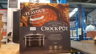 (R15F) Kitchen. 1 X Crockpot 6.5L Black Slow Cooker
