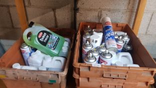 (R14E) Car. Contents Of 2 Containers. To Include 21 X Car Plan Blue Star De Icer. 5 X Auto Drive
