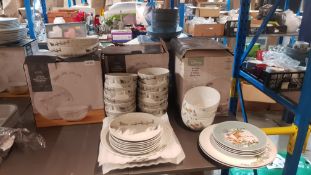 (R15F) Household. 1 X 23 Piece Porcelain Santa Sleigh Dinner Set. & 1 X 10 Piece Porcelain Disney
