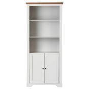 (R3J) 1 X Diva Bookcase Ivory (H180 x W79 x D39cm)