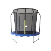 (R2K) 1 X 8FT Trampoline With Safety Enclosure (Box 1 Of 2 Only) H242xDia 244cm)