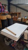(R15) Household. 3 X White Table Top (120 x 80cm) & Approx. 43 X 70cm Table Legs