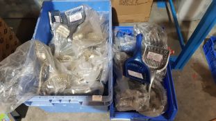 (R15A) Pets. Contents Of 2 Containers. A Quantity Of Plastic Litter Scoops. (New)
