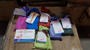 (R2G) Contents Of 3 Boxes. Approx. 288 X Mixed Natural Soap Items. To Include Rice Harvest, Green T