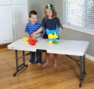 1 X Lifetime 4 Foot (1.2M) One Hand Adjustable Table (80522)