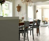 (R10H) Approx 29.76 m2 Egger Home Laminate Flooring – Light Zermatt Oak & 2 X Trimming Packs