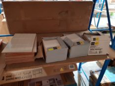 (R7L) 14 X Alaplana Ceramic Tiles Tonoi (248mmx400mmx6mm), 36 x (98mmx250mmx5mm) White Ceramic Till