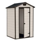 1 X Keter Manor 4x3 Maintenance Free Shed. (W129xD103xH196cm) RRP £240