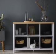 1 X Living Elements Clever Cube 2x3 Cube Storage Unit White Matt Finish. (H910 x W610 x D295mm)