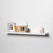 (R6M) 5 X Flexi Storage Home Solutions Melamine Shelf Gloss White (W1200xD250mmxH16mm) Appears New