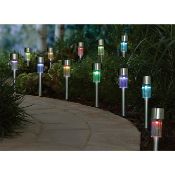 (R6C) Solar Lighting. 6 X (12 Pack) Solar Stick Light (May Contain Undelivered / Wrong Item Return