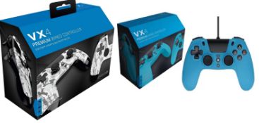 (R9B) Gaming. 7 X Mixed Colour VX4 Premium Wired Controller