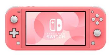 (R13B) 1 X Nintendo Switch Lite Pink With 2 X Official Nintendo Switch Power Cable & Plug. Factory