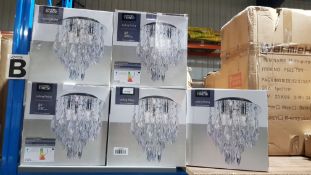 (R10A) Lighting. 5 X Ceiling Fitting (May Contain Undelivered / Wrong Item Return Sticker)