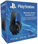 (R9A) Gaming. 1 X Playstation Wireless Stereo Headset 2.0 (New / Sealed) RRP £110