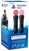 (R9B) Gaming. 1 X Sony Playstation VR Move Motion Controller (Twin Pack) RRP £69.99