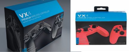 (R9B) Gaming. 7 X VX4 Premium Wired Controller (6 X Black & 1 X Red)