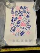 Signed Matt McMillan Ampersand A3 Risograph Print Cost £25