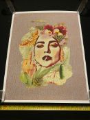 Emma Mullender Feminine & Feisty Gold Leaf Print signed. £95