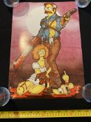 P B Mahoney Art, Evil Ned A3 Limited edition print