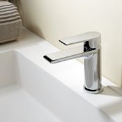 New (A170) Vema Timea Mono Basin Mixer - Chrome. H 150 x W 42 x D 146mm High Pressure Deck Mo...