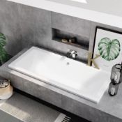 New (A7) 1800x800mm Square Double Ended Bath. Made From The Best Quality Lucite¨ Acrylic Fib...