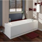 New (A124) 1700x700mm Cascade Round Single Ended Bath. RRP £195.99. Panel Not Included.