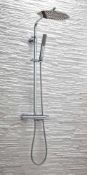 New (A158) Shield Marco Modern Oval Telescopic Rigid Riser Mixer Shower Kit Shower004.