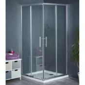 New (U206) 760x760mm Corner Entry 6mm Framed Shower Enclosure. 6mm Toughened Safety Glass Quic...