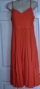 Kren Millen Special Occasion Dress in Tangerine. Size 12