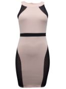 Panelled Scuba Bodycon Dress