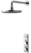Aqualisa hiqu shower, wall mounted fixed head - pumped, hqdc2fw