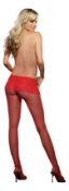 Dreamgirl Fishnet Pantyhose with Attached Thong