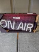 Neon ON AIR Sign – Approx rrp £19.99