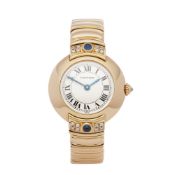 Cartier Vendome 878999 Ladies Yellow Gold Paris Mecanique Diamond Watch