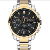 Tommy Hilfiger 1791559 Decker Watch Click on the image to enlarge it Tow-tone & Black Gents Quartz