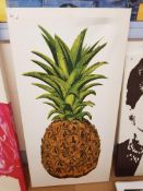 Pineapple Print On Canvas 500 X 1000mm